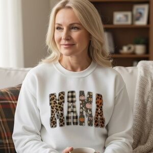 Mama Patch printed Sweatshirt Personalized Any Size S M L XL New Animal print